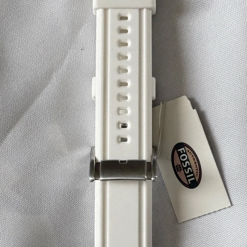 Genuine Fossil Silicone Strap 22mm For BQ1163